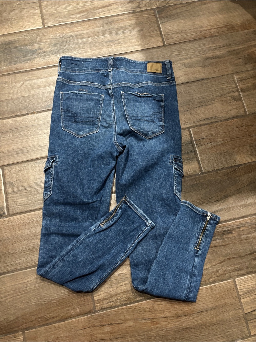 American Eagle Outfitters Blue Cargo Jegging - Picture 8 of 9